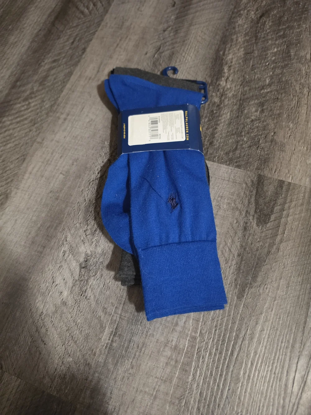 Polo by Ralph Lauren Black & Royal Blue Dress Socks - 3 Pack